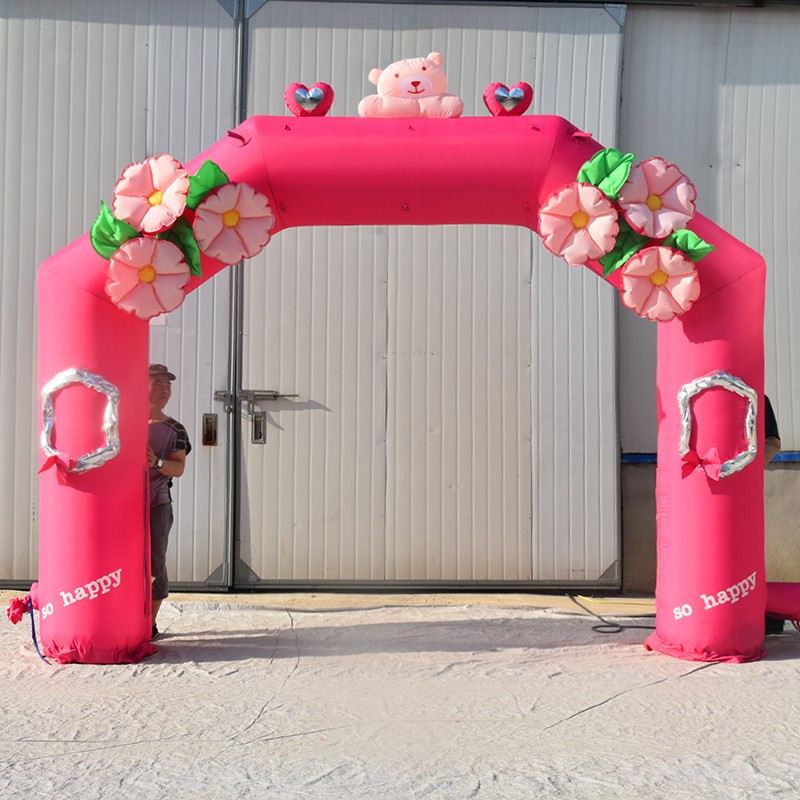 湖州粉色婚礼拱门